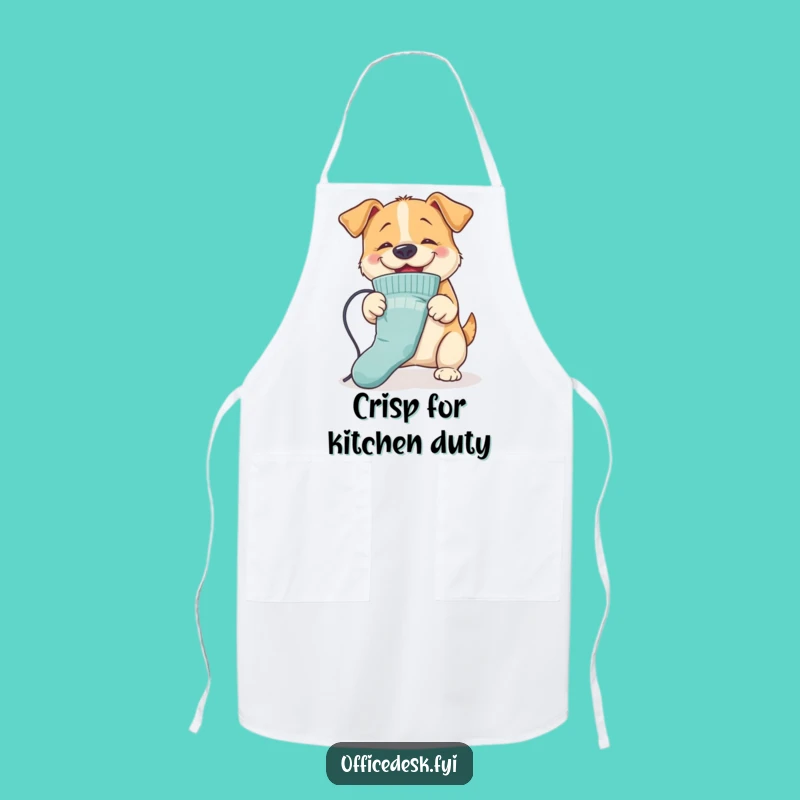 Funny Dog Ironing Apron: Kitchen Helper Style, Perfect Funny Gift for Cooks
