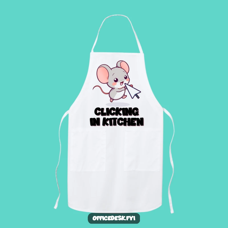 Funny Computer Mouse Cursor Chase Apron - Kitchenwear for the Digital Chef