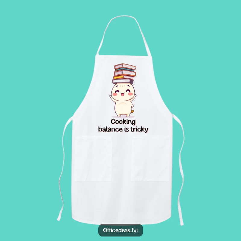 Funny File Balancing Apron - Cook Up Success with Organized Flair