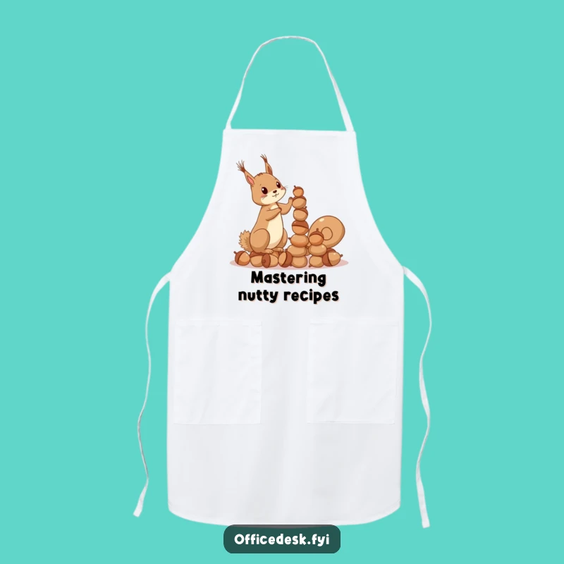 Funny Squirrel Acorn Apron: Kitchen Ambition, Perfect Funny Gift for Bakers