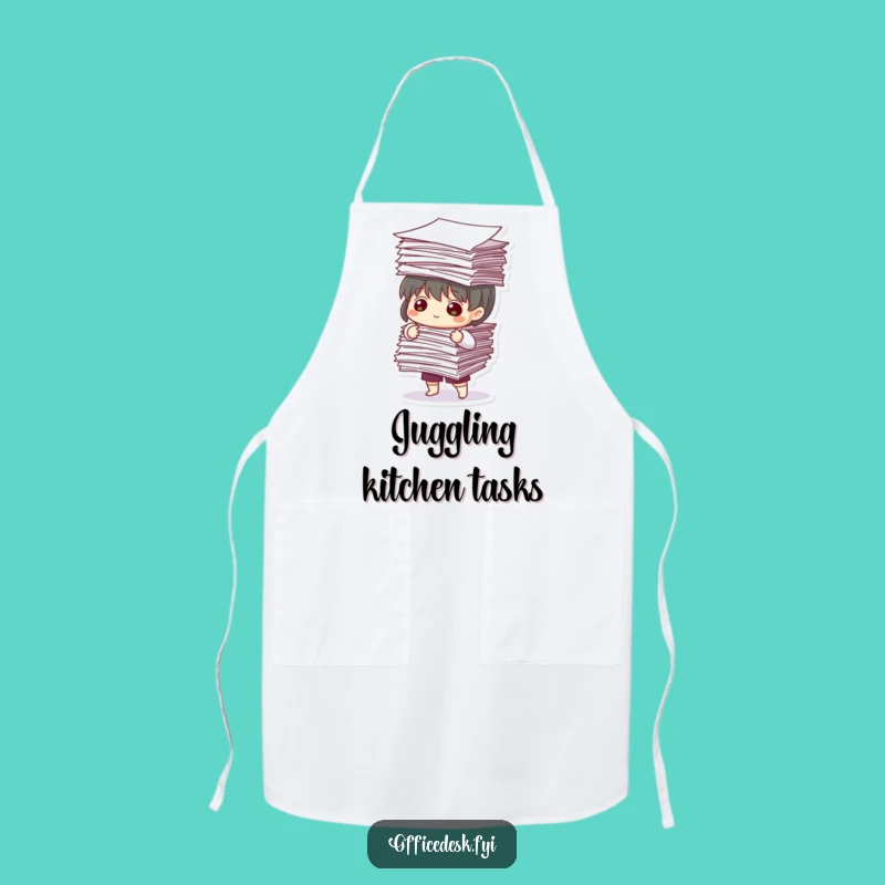 Funny Paperwork Chef Apron: Hilarious Kitchen Gift for Organized Chaos