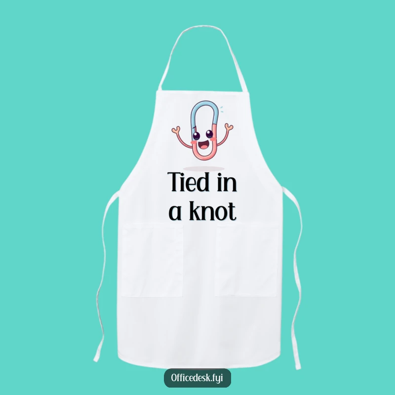 Funny Paperclip Chef Apron: Twist Up Some Kitchen Fun!