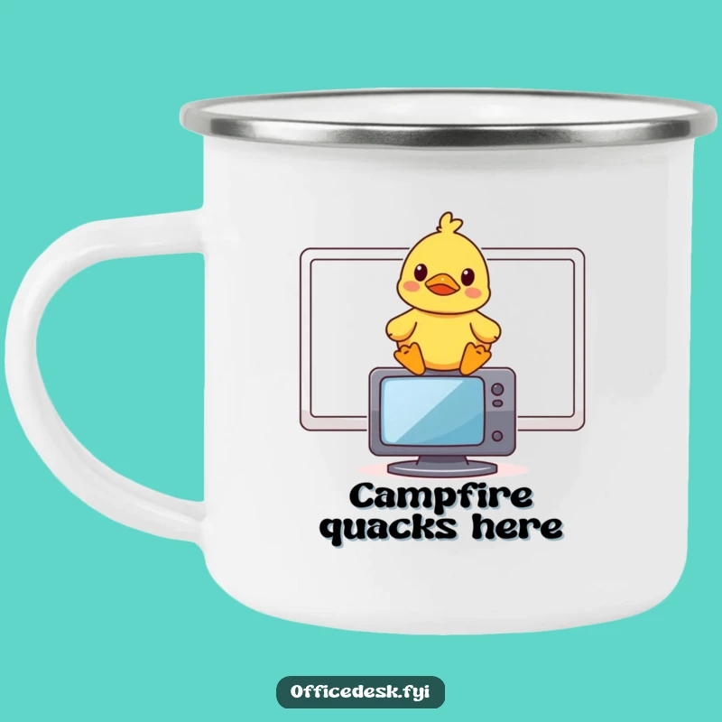Funny Rubber Duck Camping Mug: Amused Adventures in Every Sip