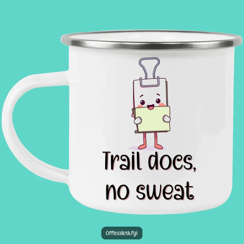 Funny Binder Clip Camping Mug: Hold Your Coffee Through Any Task