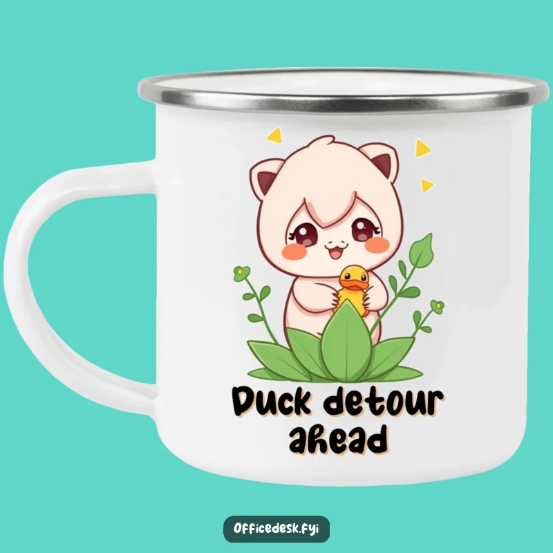 Funny Plant Duck Camping Mug - Cute Outdoor Humor, Ideal Funny Gift