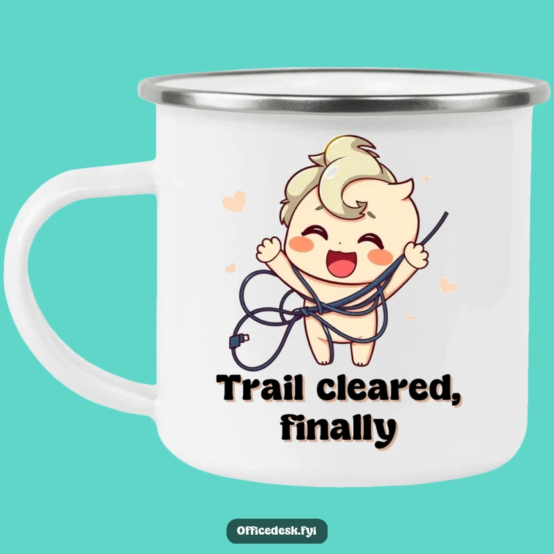 Funny Wire Untangler Camping Mug - Joyful Outdoor Humor, Ideal Gift