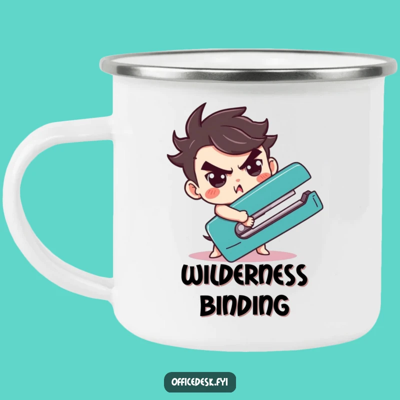 Funny Stapler Wrestling Camping Mug: Conquer Your Adventures