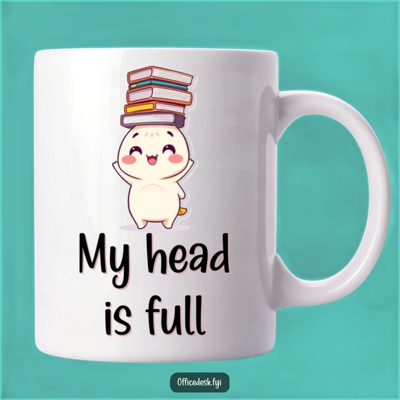 Funny File Balancing Mug - Happy Character Juggling Workload Gift