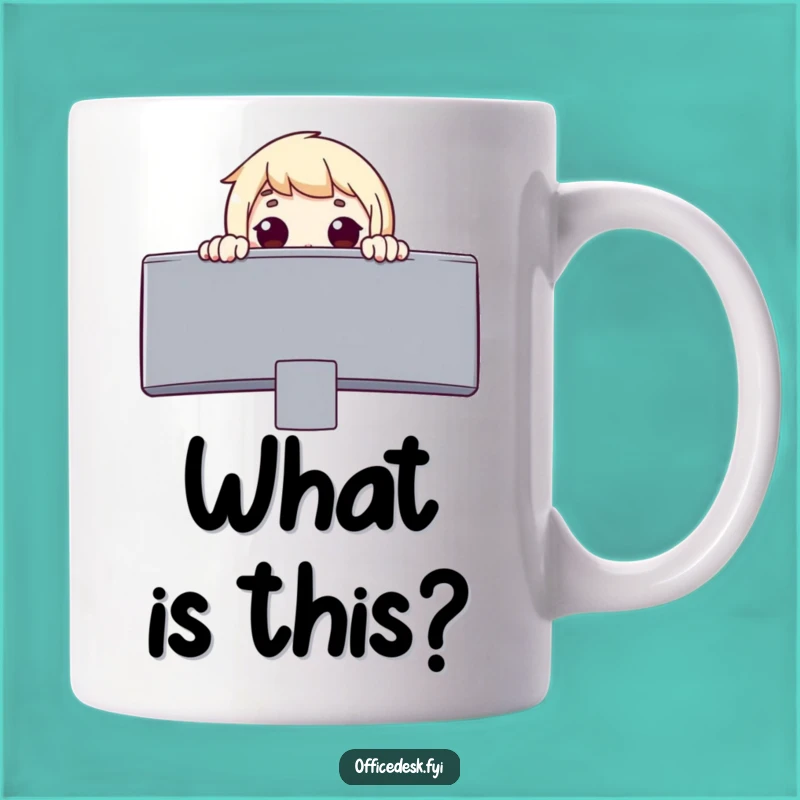 Funny Monitor Surprise Mug - Wonder Character's Big Reveal, Perfect Gift