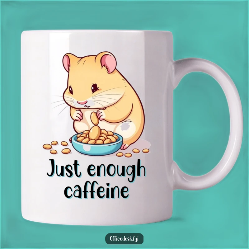 Funny Hamster Seed Scale Mug: Precision and Humor for a Determined Drinker