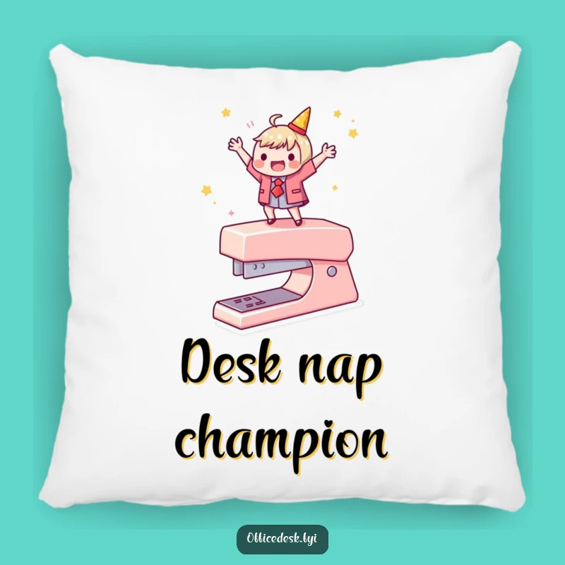 Funny Stapler Dance Pillow - Cozy and Hilarious Office Celebration Cushion, Unique Gift