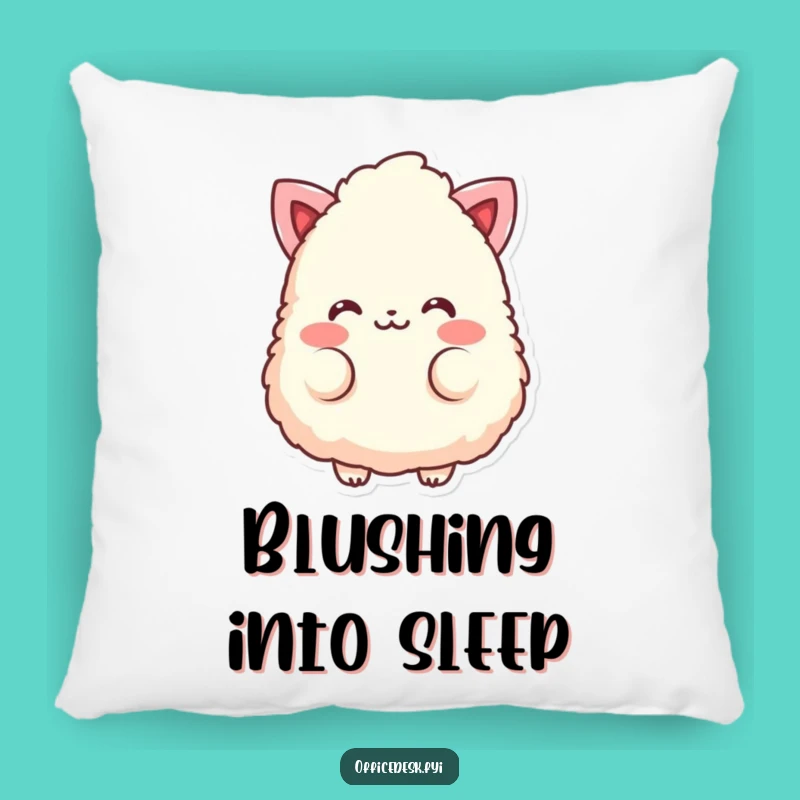 Funny Eraser Blush Pillow - Cozy Cute Cushion - Humorous Gift