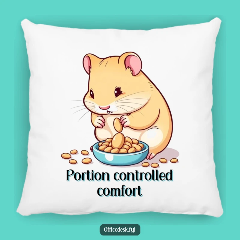 Funny Hamster Seed Scale Pillow: Cozy Comfort with a Humorous, Precise Design