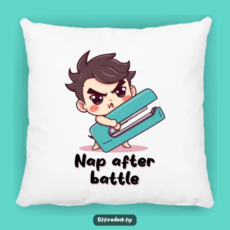 Funny Stapler Wrestling Pillow: Cozy Comfort for Office Battles