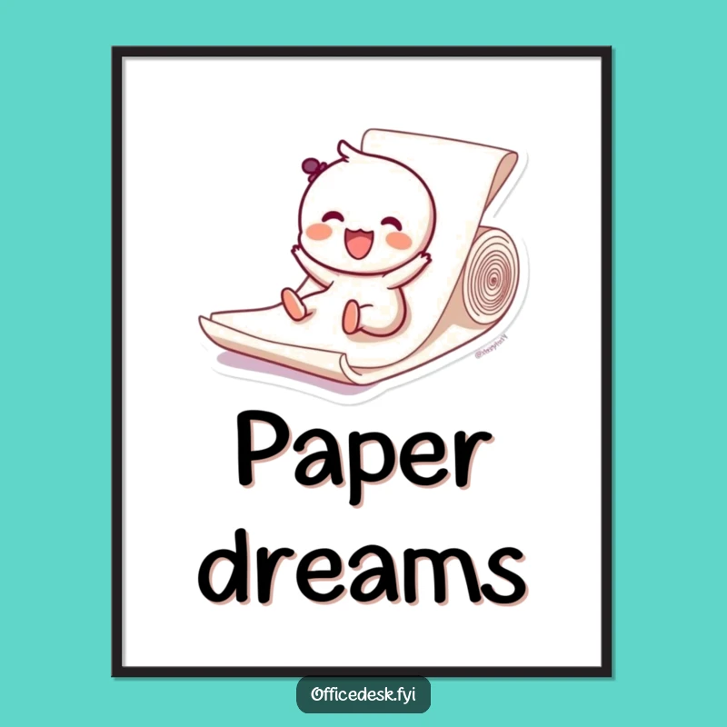 Funny Paper Slide Digital Art - Instant Download for Joyful Decor