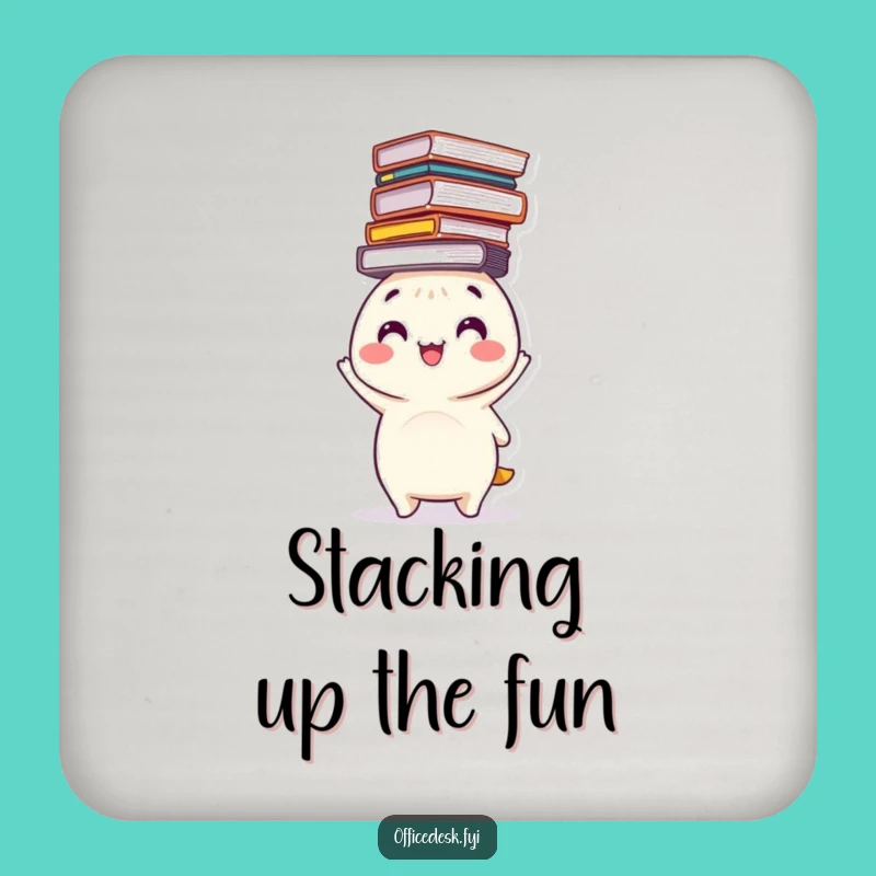 Funny File Balancing Coaster - Protect Surfaces with Organized Humor