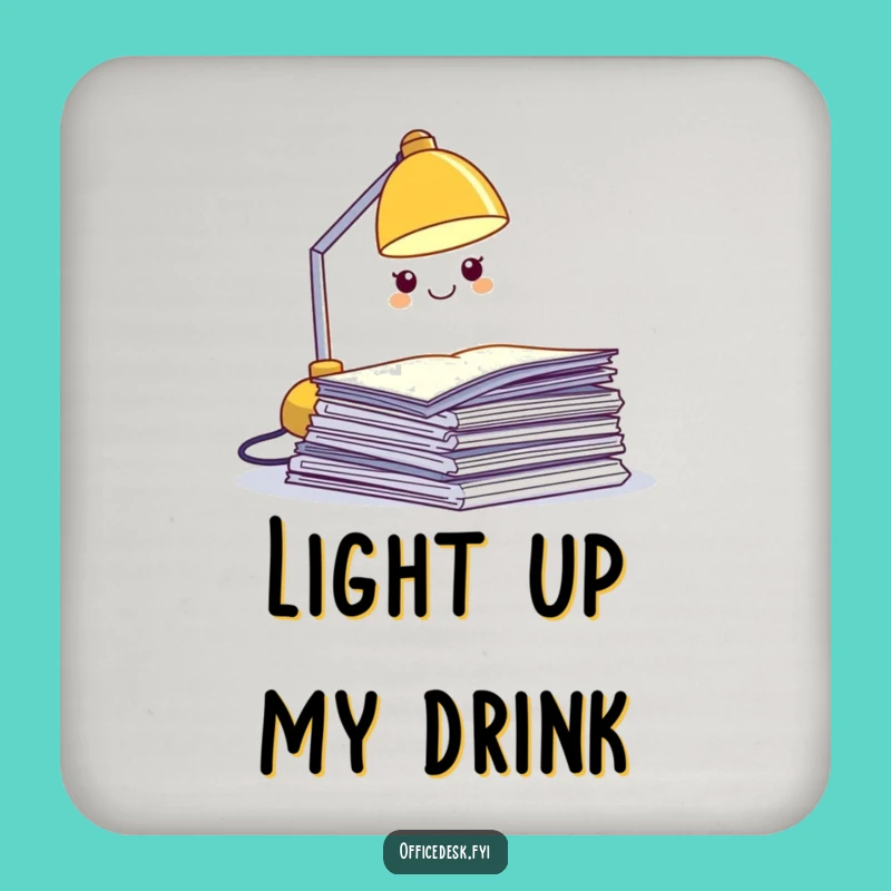 Funny Desk Lamp Coaster - Protect Surfaces with Hilarious Office Illumination