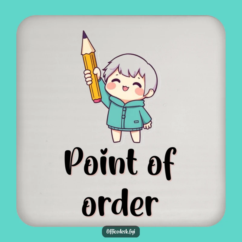 Funny Sharpened Pencil Coasters - Protect Surfaces with Precision