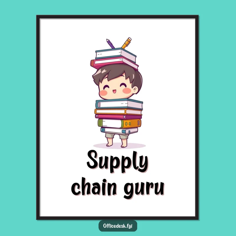 Funny Office Chaos Poster - Hilarious Wall Art for Your Workspace