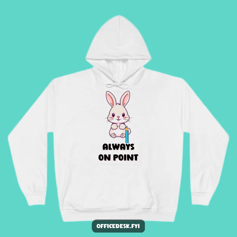 Cozy Funny Rabbit Pencil Sharpener Hoodie: Warm and Whimsical Gift for the Creative