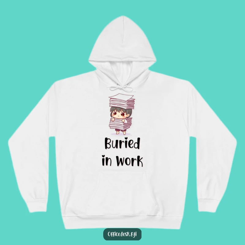 Funny Paperwork Balance Hoodie: Cozy Comfort and Hilarious Gift for Busy Bees