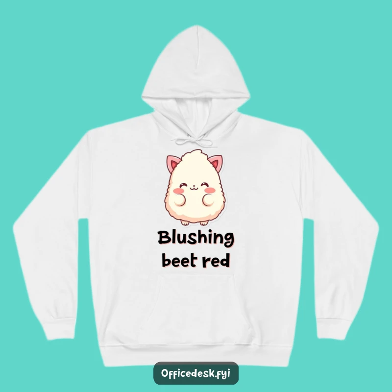 Funny Eraser Blush Hoodie - Cozy Soft Sweatshirt - Humorous Gift