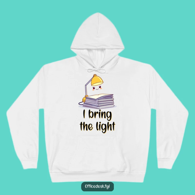 Funny Illuminated Papers Hoodie - Cozy & Hilarious Desk Lamp Gift for Cold Days