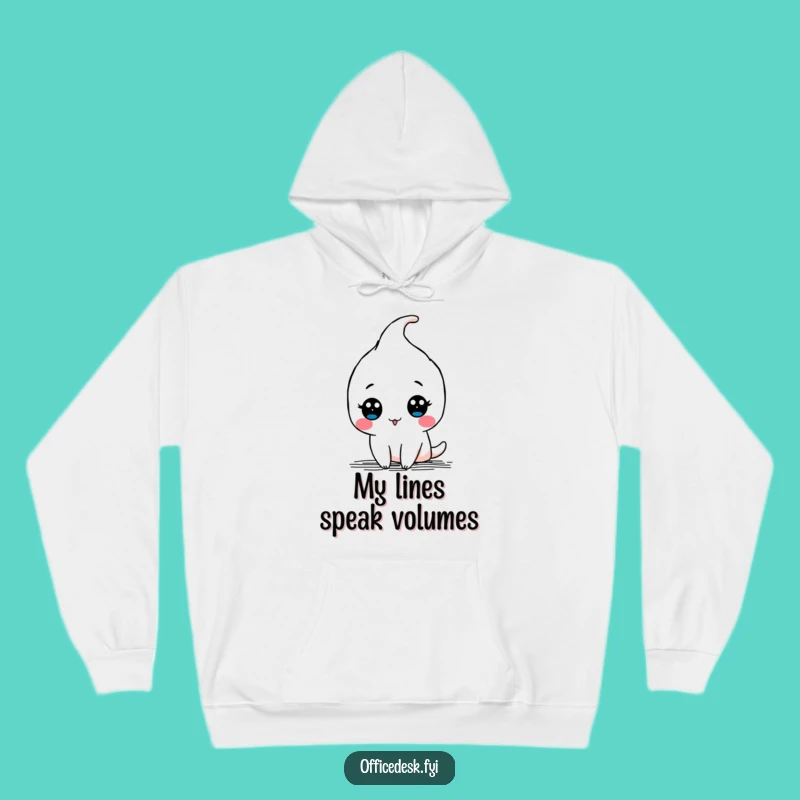 Funny Kawaii Pen Doodle Hoodie - Cozy Comfort for Creative Souls