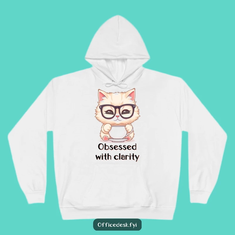 Funny Cat Glasses Hoodie: Cozy Sophistication, The Ultimate Funny Gift for Feline Fans