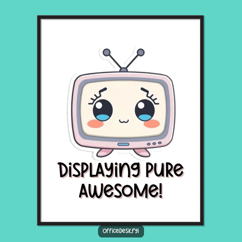 Free Printable Wall Art: Goofy Monitor, Whimsical & Funny Downloadable Tech Decor