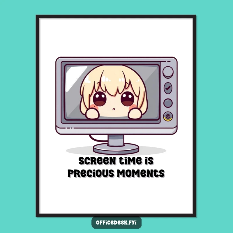 Free Printable Wall Art: Monitor Watcher - Funny Downloadable Decor!