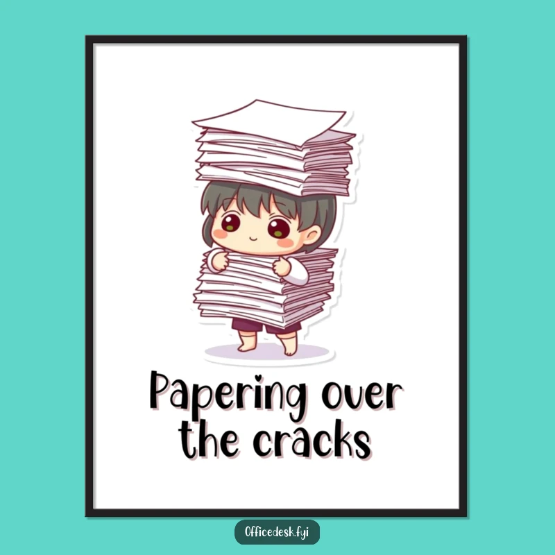 Free Printable Wall Art: Paper Tower Challenge, Humorous Downloadable Decor!