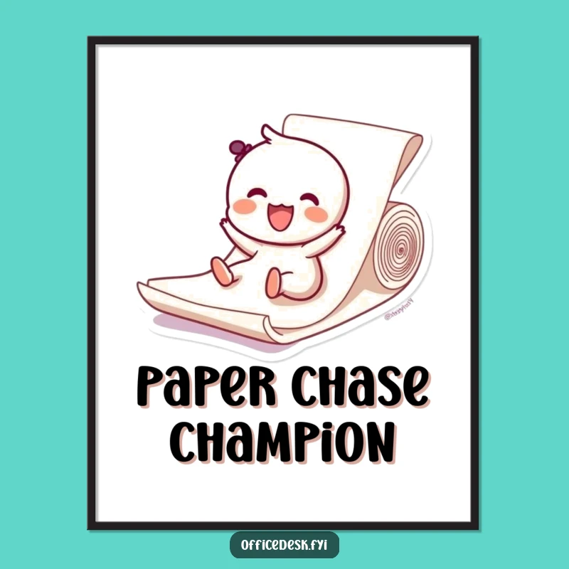 Funny Free Printable Wall Art: Paper Slide Fun Downloadable Art Gift