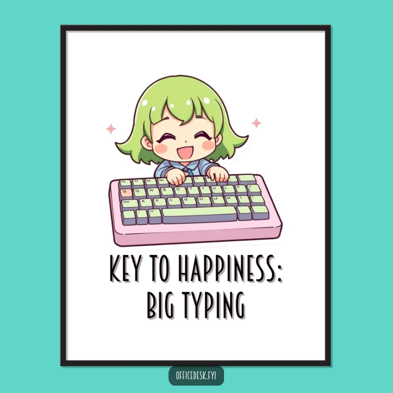 Free Printable Wall Art: Keyboard King - Funny Downloadable Office Decor