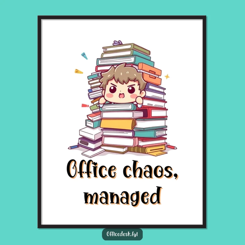 Free Printable Wall Art: Office Supply Struggle, Humorous Downloadable Decor!