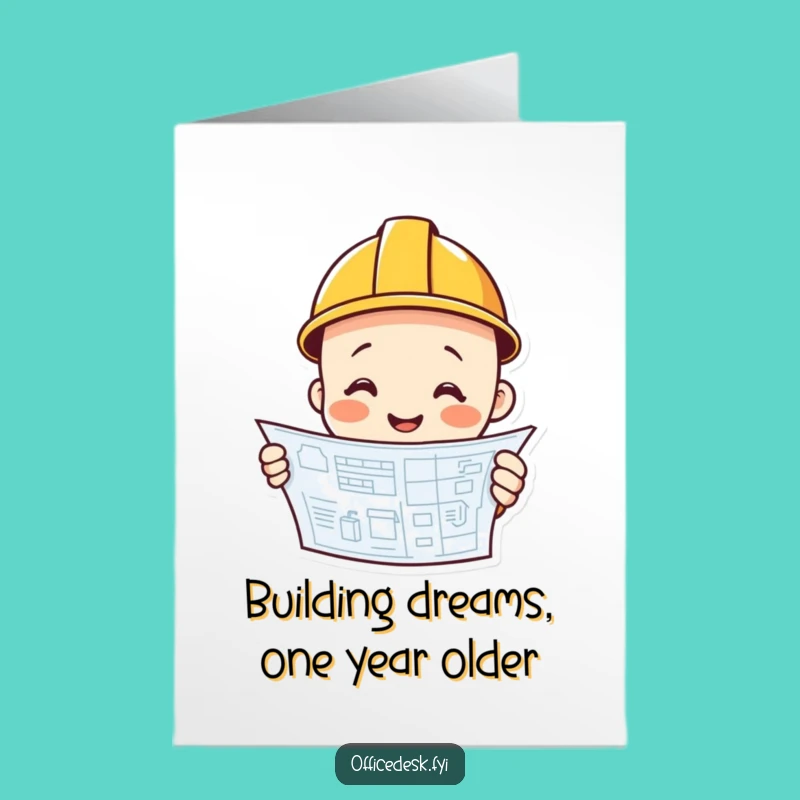 Free Printable Birthday Card: Funny Hard Hat Builder Ready to Construct Fun!