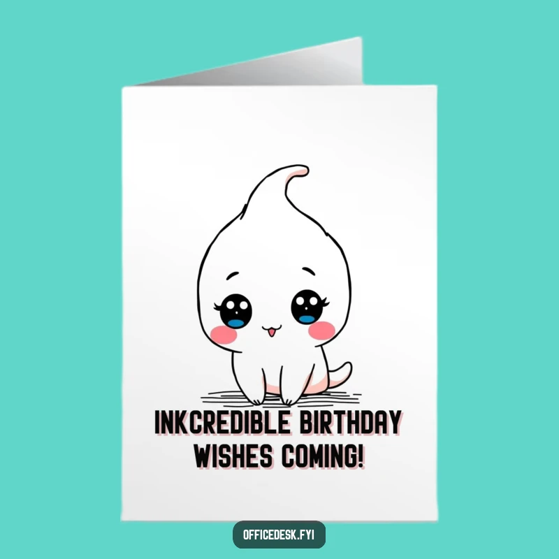 Free Printable Birthday Card: Funny Doodle Pen - Downloadable Art!