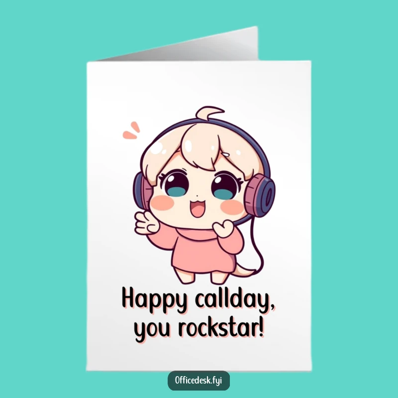 Free Printable Birthday Card: Video Call Character Downloadable Funny Gift