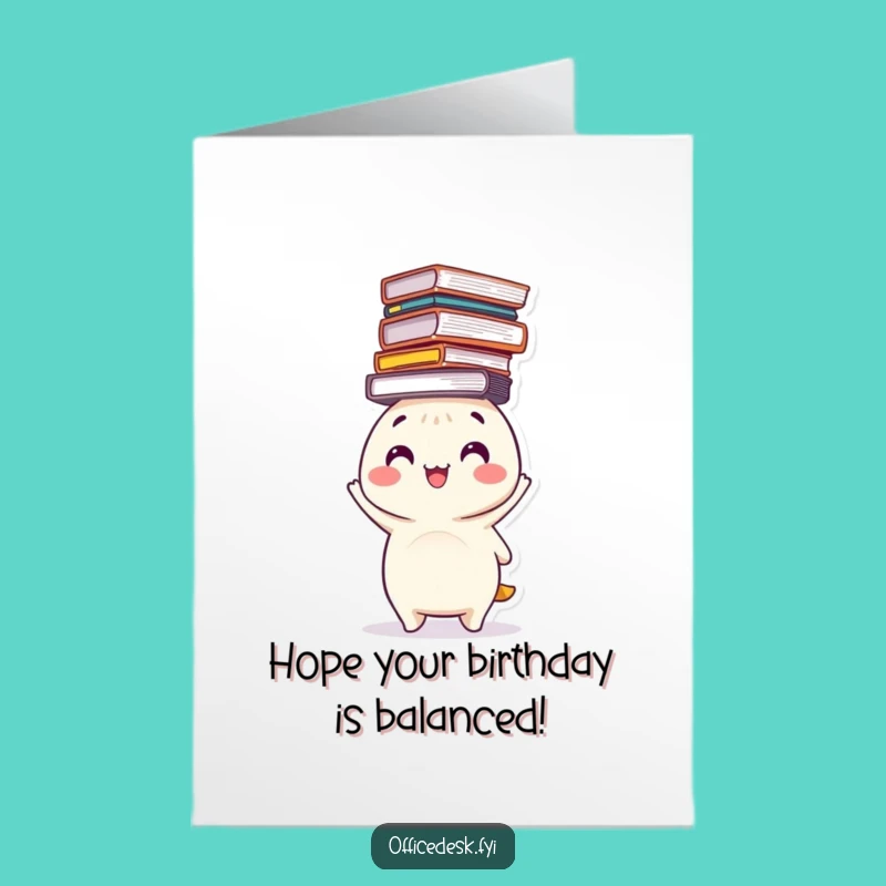Free Printable Birthday Card: File Stacking Fun for a Funny Downloadable Gift