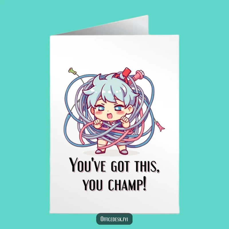 Free Printable Congrats Card: Cable Untangler - Hilarious Downloadable Gift