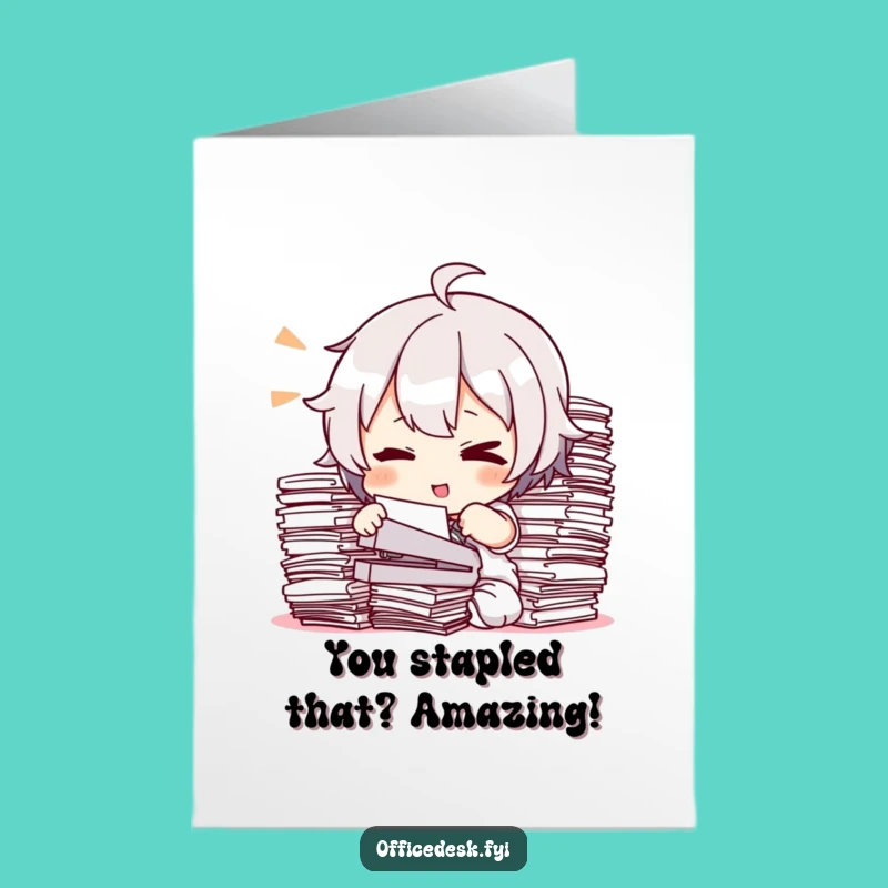 Free Printable Congrats Card: Document Domination - Funny Downloadable!