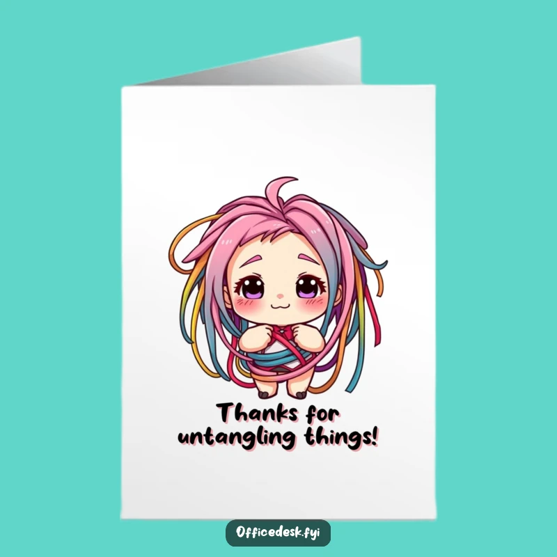 Free Printable Thank You Card: Cord Confusion Funny Downloadable Gift