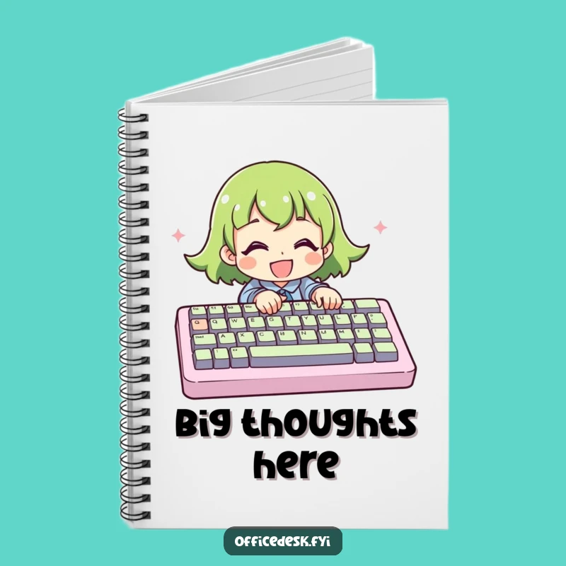 Funny Notebook: Giant Keyboard Notes - Techie's Logbook Gift!