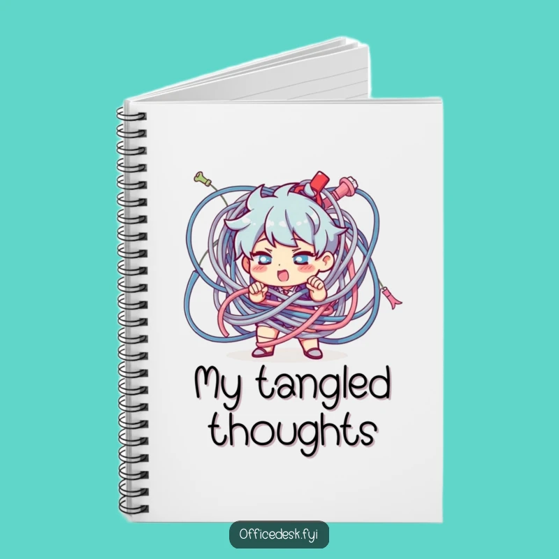 Funny Cable Chaos Notebook: Jot Down Solutions with Grit