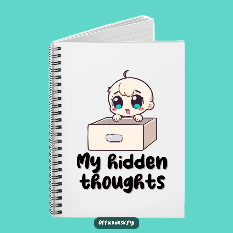 Funny Discovery Journal Notebook: Excited Character Finds Secret, Inspiring Funny Gift