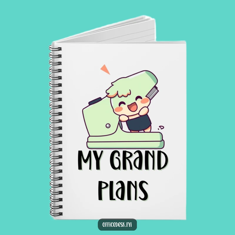 Funny Giant Stapler Notebook - Jot Down Big Ideas with Flair