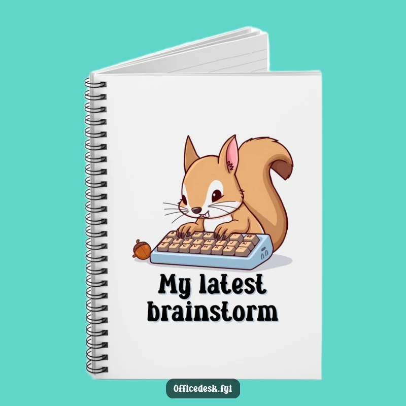 Funny Squirrel Typing Notebook: Determined Journaling, Perfect Funny Gift
