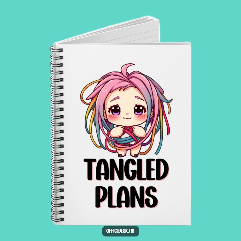 Funny Tangled Cords Notebook - Jot Down Your Wired Thoughts