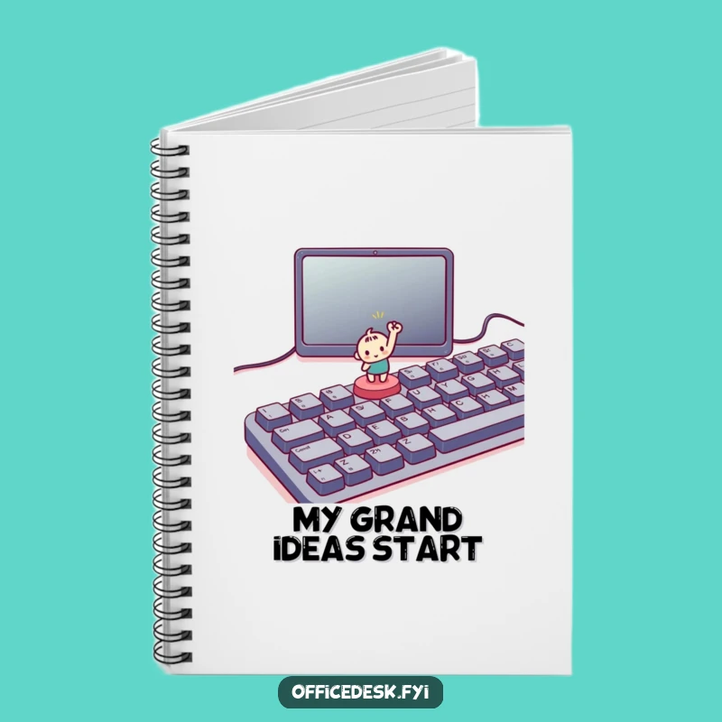 Funny Tiny Button Victory Notebook - Jot Down Your Triumphs and Ideas