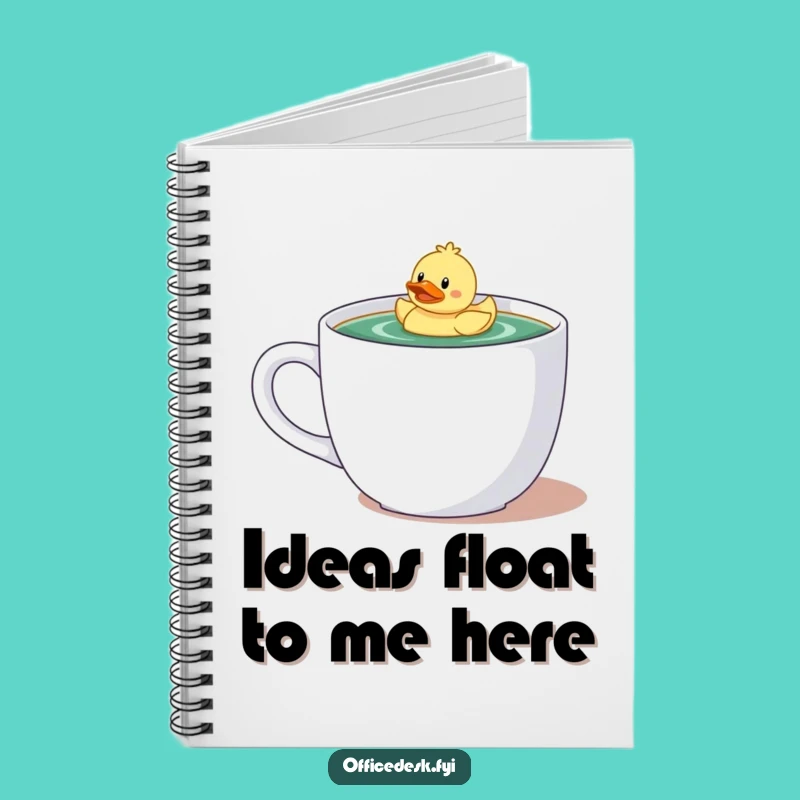 Funny Journal: Duckie in Coffee Mug Notes, Creative Ideas, Perfect Funny Gift